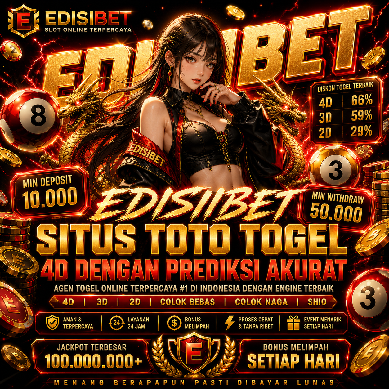 EDISIBET ⚡ Portal Login Resmi Situs Toto Slot 4D Bet 200 Terbaru Link Gacor Favorite Hari Ini